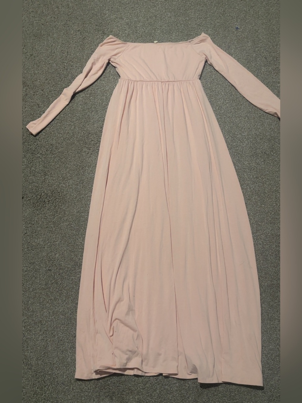 Women’s Long Sleeve Pink Maxi Dress maternity